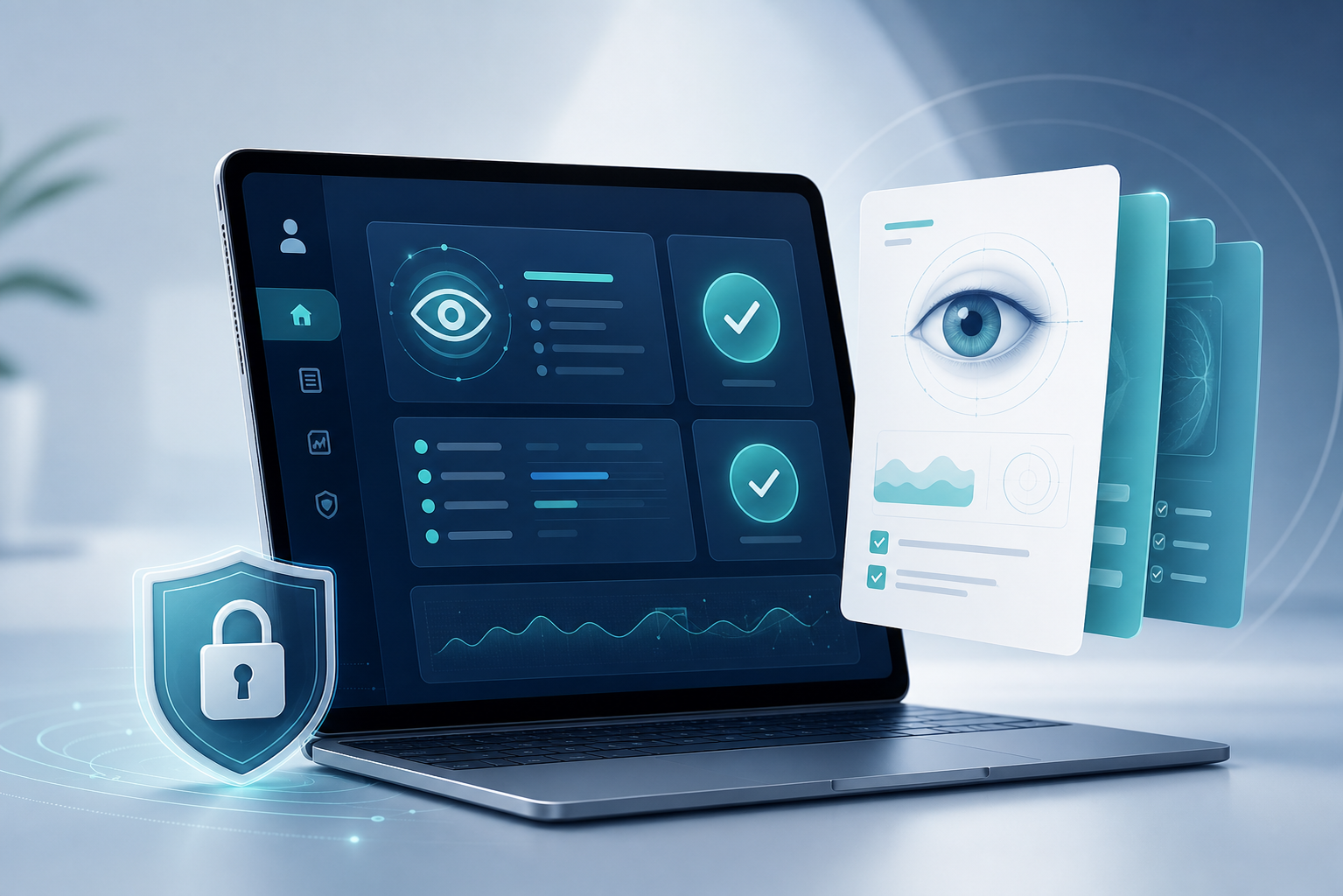 Portal digital seguro para resultados de exames